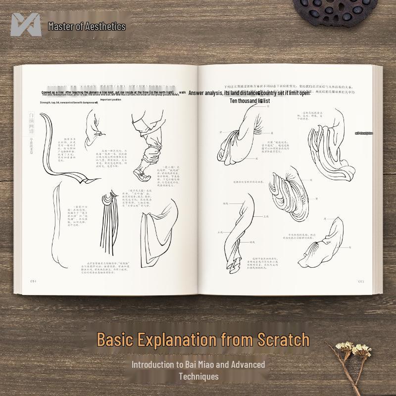 Baimiao Painting Guide: Gongbi Technique for Classic Beauty Figures - Beginner Tutorial Album