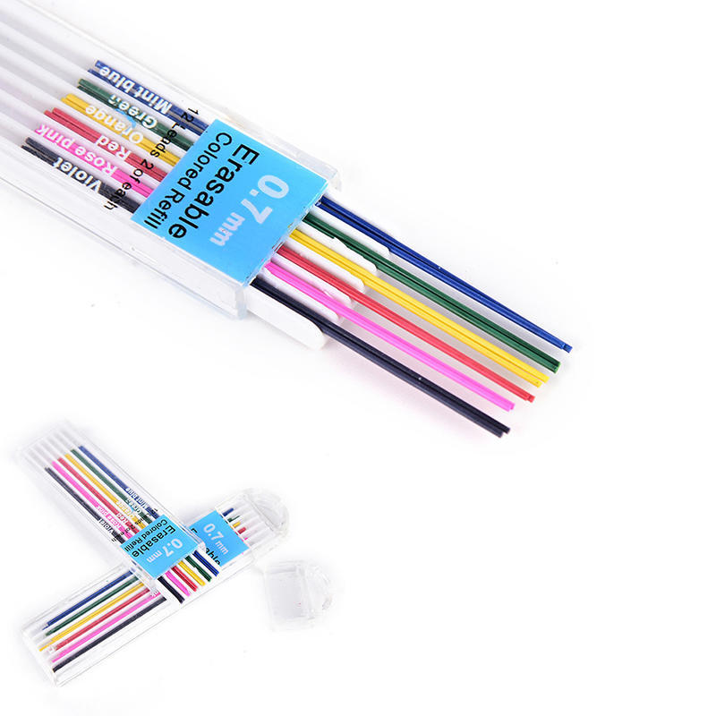 1 Boxes 0.7Mm Colored Mechanical Pencil Refill Lead Erasable Student Stationary