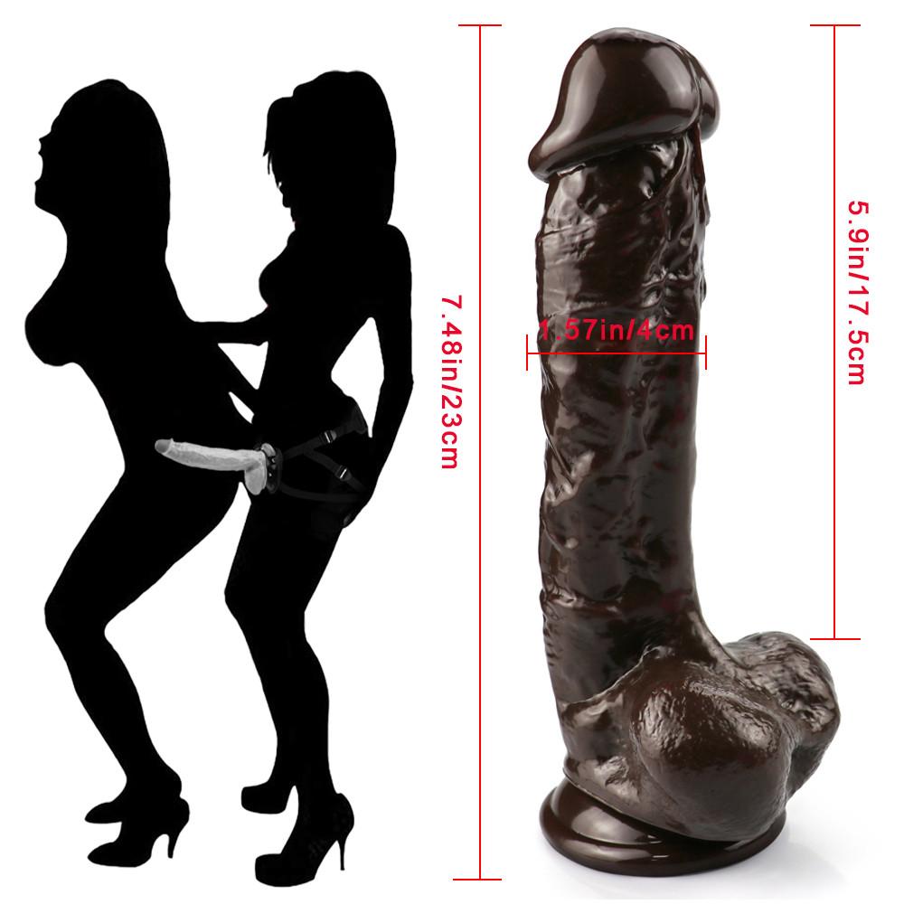 Soft Sexy Huge Dildo Realistic with Suction Cup Strap-on Big Dick Female Masturbator Adult Sex Product Toys for Adult Woman Couples Lesbian
