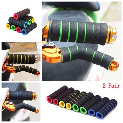 2 Pair Racing Soft Non-slip Motorcycle Bike Handlebar Bicycle Grip Cover Brake Clutch Lever Sponge