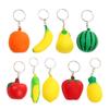 Realistic Foam Fruit Squeeze Keyring Set Of 5Pcs Unique Design Antistress Sensory Toy For Children And Adults
