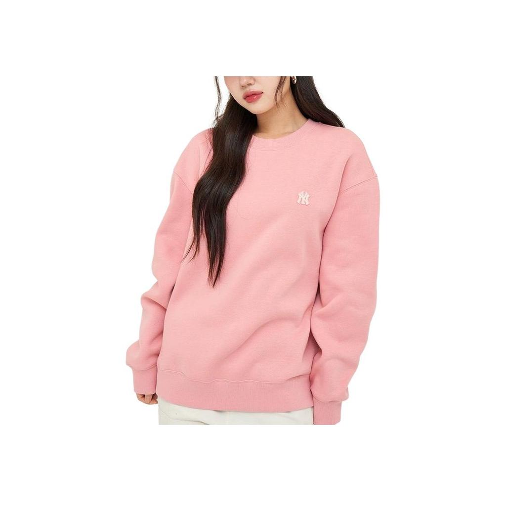 New MLB New York Yankees Sweatshirt Unisex Hemp Pink 3AMTB0646-50PKM