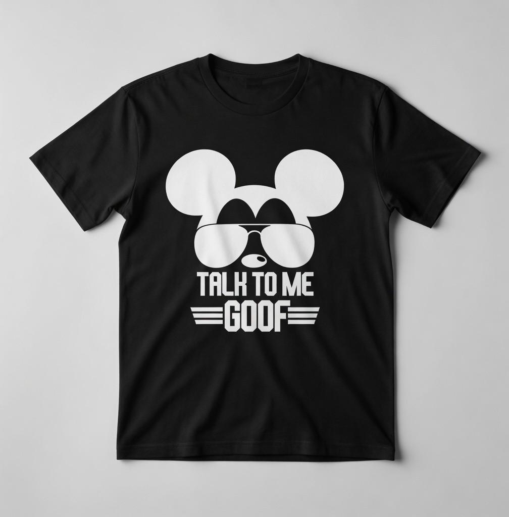 Talk to Me Goof Funny Mouse Sunglasses Graphic T-Shirt Sarcastic Tee 2XL