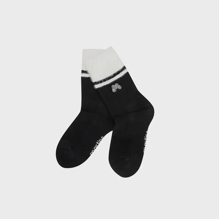 Fur Mid Socks_BLACK