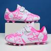 New 218 children's Velcro football shoes men's TF broken nails primary school girls' adolescents AG long nails big children's shoes
