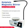 2L 0-2600RPM Heating Magnetic Stirrer Magnetic Heating Mixer Temperature Speed Control Hot Plate Lab Equipment EU Plug