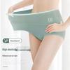 Meiya Ting Classic Women's Mid-Rise Cotton Briefs: Solid Color, Breathable, Antibacterial Crotch