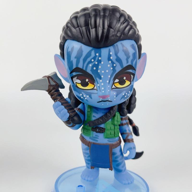 2Pcs Avatar The Way of Water Jake Sully Neytiri Q Version Action Figure Set PVC Toys for Movie Fans Gift Home Desk Decor Action & Toy Figures