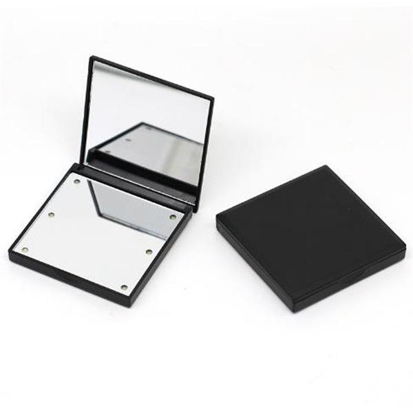 Portable Mini LED Luminous Makeup Mirror - Folding Square with Light & Custom Logo Option