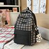 Schoolbag Japanese Niche Schoolbag Plaid Versatile Girl College Style Backpack Junior High School Student Sweet High-value Backpack