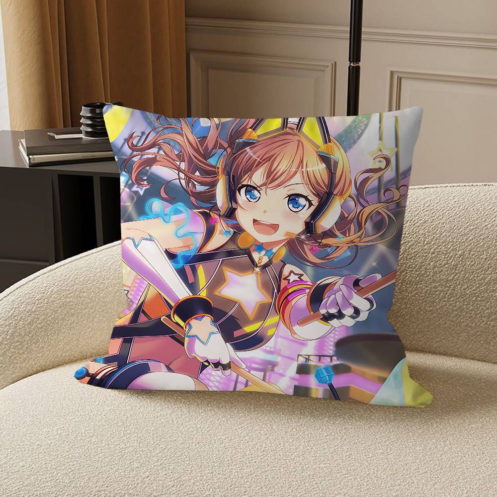 Yamabuki Saaya Office Cushion Pillowcase Car Cushion Cover45X45CM Lumbar Pillowcase Sofa Pillowcover
