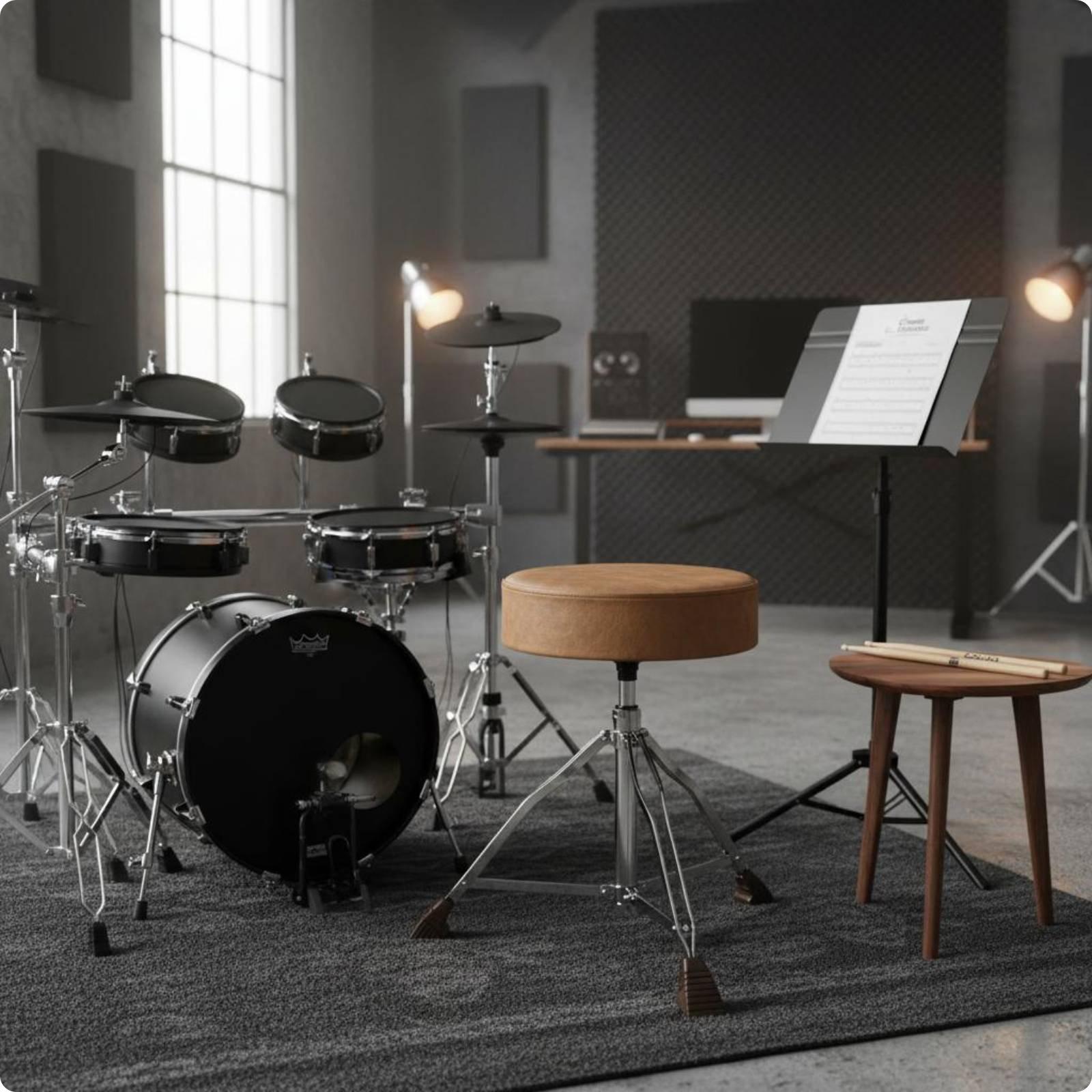 Zadel Drumkruk Statiefbasis Hoogte Verstelbaar Drumkruk Muziekzitplaats Robuust Hoge Belastbaarheid Voor Oefening Repetitie
