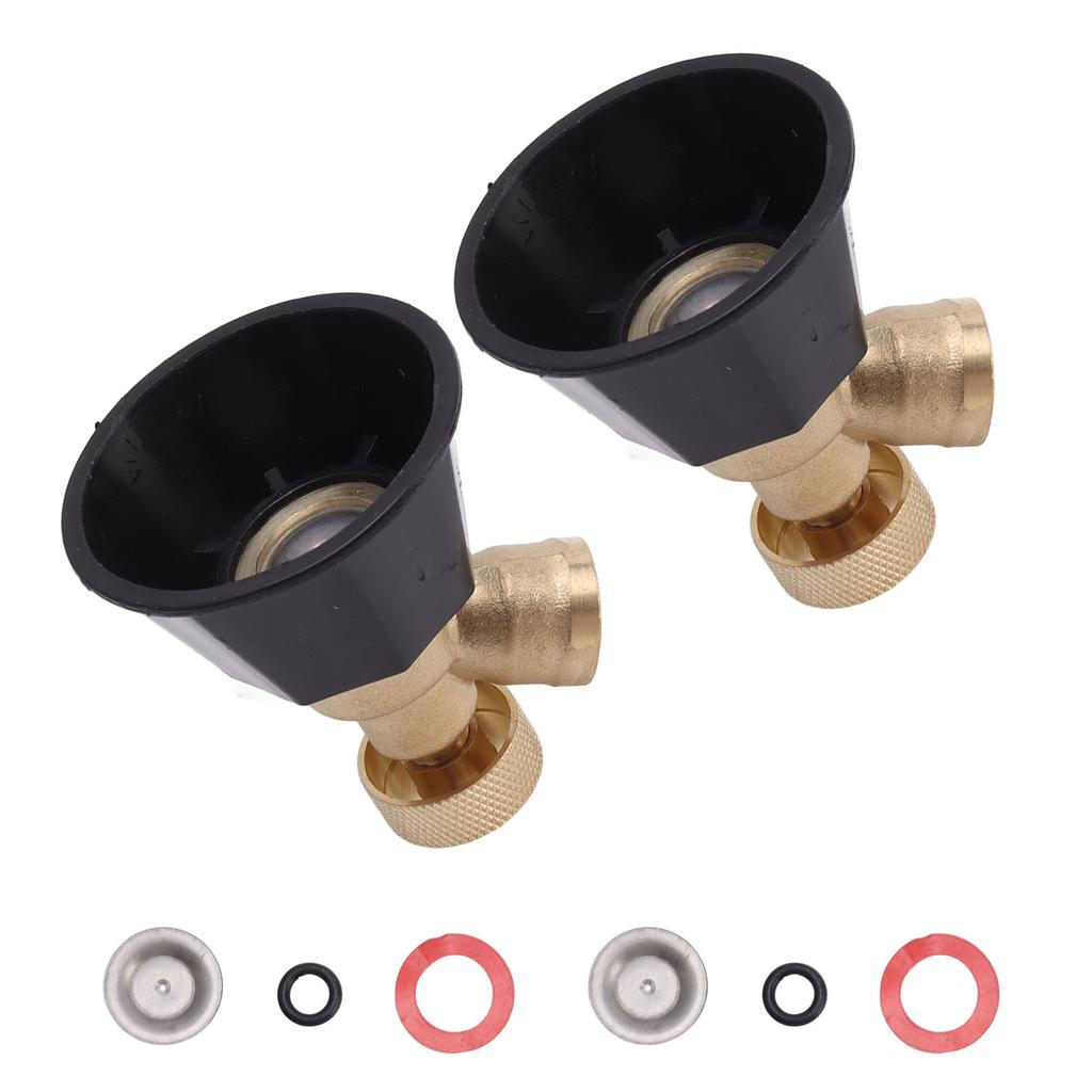 2 Set Adjustable Misting Nozzle Copper Plastic Big Fog Fine Mist Water Atomizing Spray Sprinkler