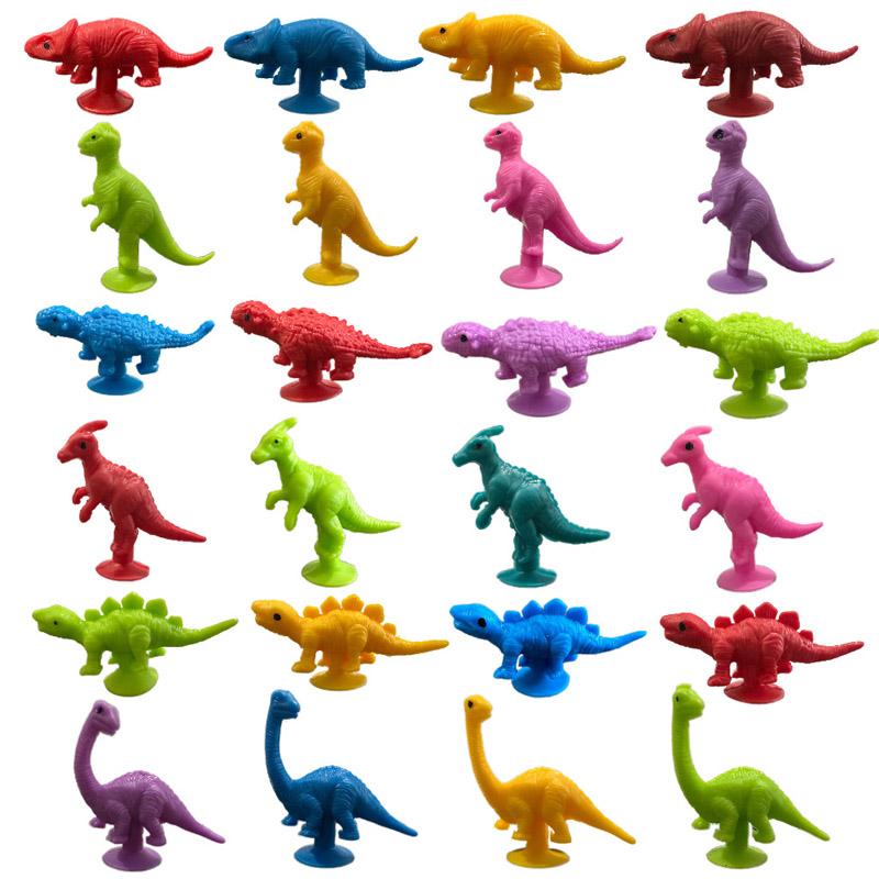 12Pcs Suction Cup Dinosaur Sensory Toys Anxiety Adhd Stress Reliever For Adults Teens Kids Party Favors Stocking Stuffers Gifts