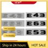 C200 E200 For Mercedes Benz New 3D ABS Chrome Rear Trunk Badge Decal E43 E53 E63 S Emblem Logo Sticker For Mercedes Benz AMG W21