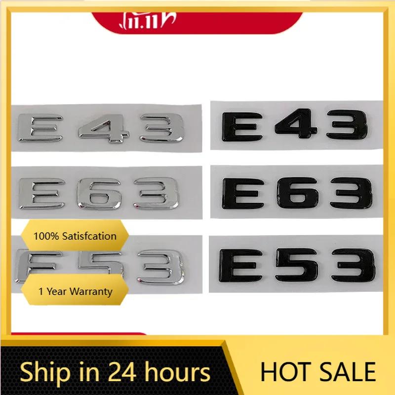 C200 E200 For Mercedes Benz New 3D ABS Chrome Rear Trunk Badge Decal E43 E53 E63 S Emblem Logo Sticker For Mercedes Benz AMG W21