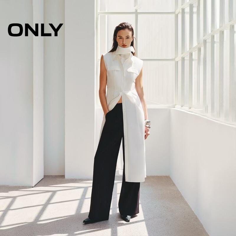 ONLY Women's Elegant Sleeveless Polo Shirt Dress