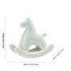 Simple and creative ceramic rocking horse ornament coffee table tea pet decoration study desk bedroom TV cabinet soft decoration