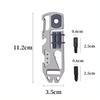 10 W 1 Wkrętak z grzechotką Wielofunkcyjny łom Mini EDC Multitool Klucz imbusowy Otwieracz do butelek Narzędzia do naprawy roweru na zewnątrz