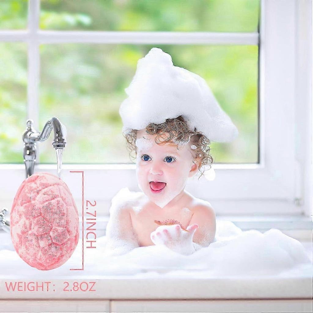 Bath Bombs Gift Set,6*Dinosaur Bath Bombs for Kids with Surprise Dinosaurs Toys Inside, Handmade Organic Natural Fizzy Kids Bath Bombs, Bubble Bath Bo