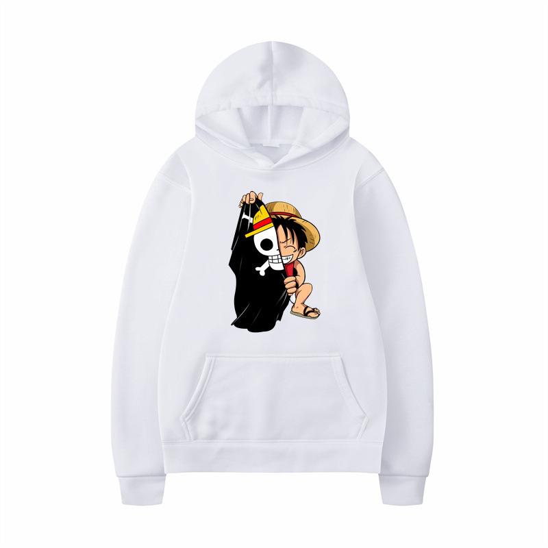One Piece Luffy Printed Hoodie Men's and Women's Hooded Sweater