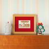KINOWA "Christmas Cat" Woodcut Original Handmade Kit Cat Made in Japan