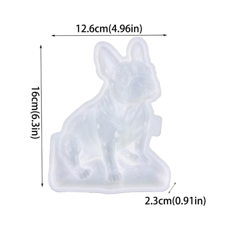 Dog Wall Decorations Silicone Mold 3D Dog Ornament Hanging Pendant Mold Crafts Resin Casting Molds for DIYs Enthusiasts