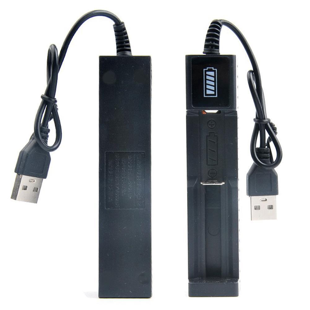 Smart Single Slot Charger With Adjustable Electrode Rechargeable Lithium Battery Charger For 16340/16650/14650/18350/18500/18650