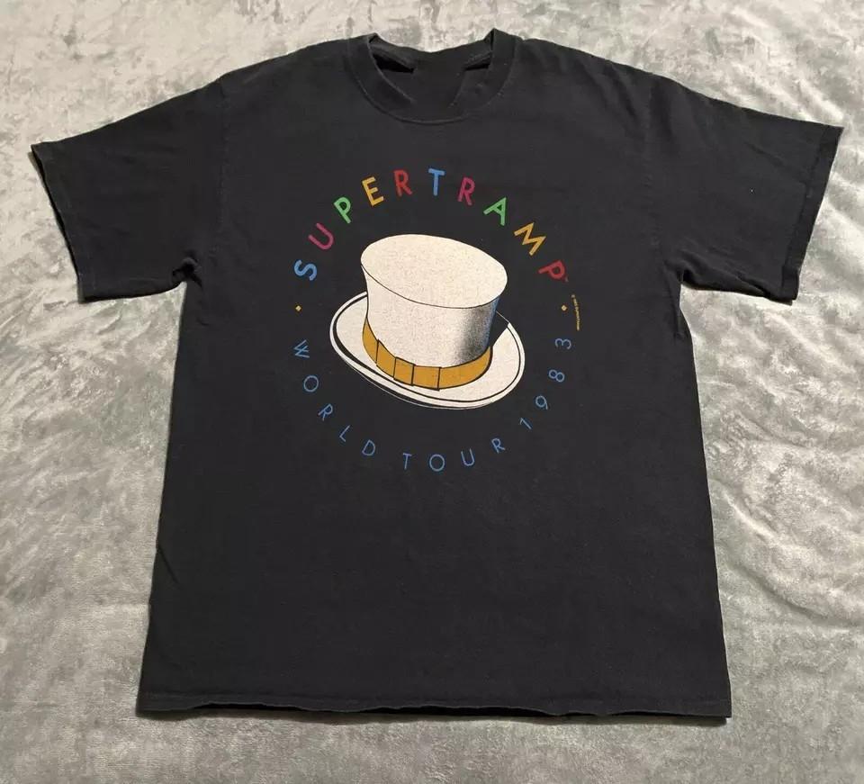 Supertramp World Tour Short Sleeve TShirt FullSize S to 5XL KK476 Unisex T-Shirt M