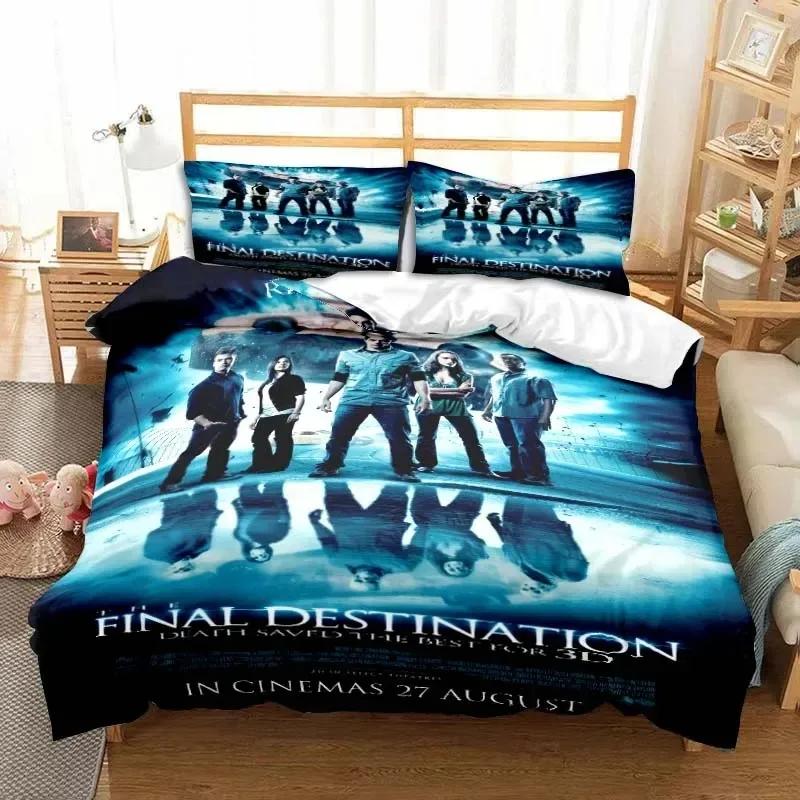 Final Destination Film Bettwäsche Bettbezüge Bettwäsche Studentenwohnheim Bettwäsche Bettwäscheset Weiches Warmes Bettwäscheset