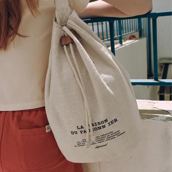 antibes drawstring bag (cotton) - natural