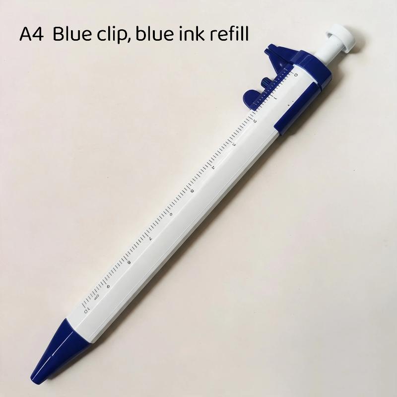 1Pcs Gel Ink Pen Multifunction Caliper Pen Ball‑Point 1.0Mm Ballpoint Pen Vernier Caliper Roller Ball Pen Creativity Stationery
