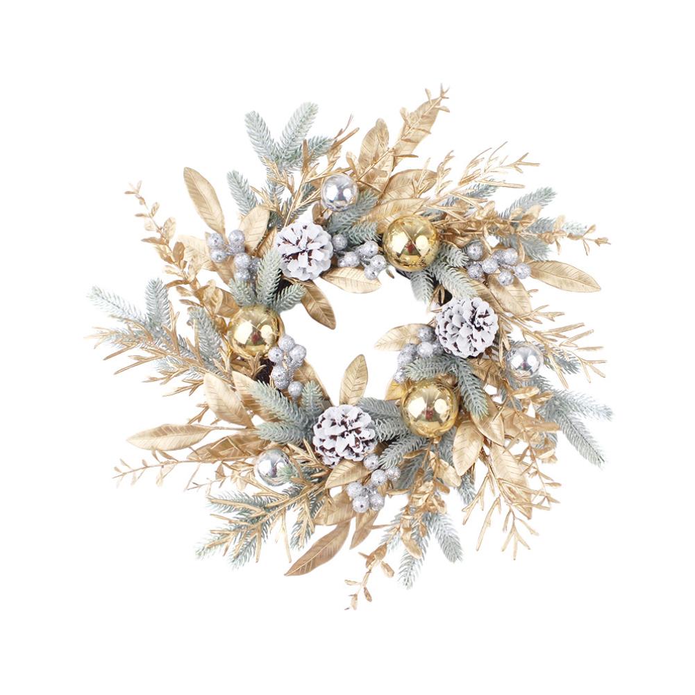 Christmas Simulation Garland Decorative Branch Rattan Golden Garland Multifunctional Festival Theme Party New Year Decor Props