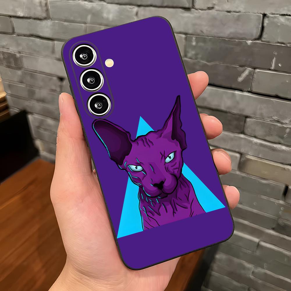 

Sphynx Cat Phone Case For Samsung A25 A13 A33 5G A54 A36 A35 A56 A52 A14 Shockproof Soft Cover Samsung A05
