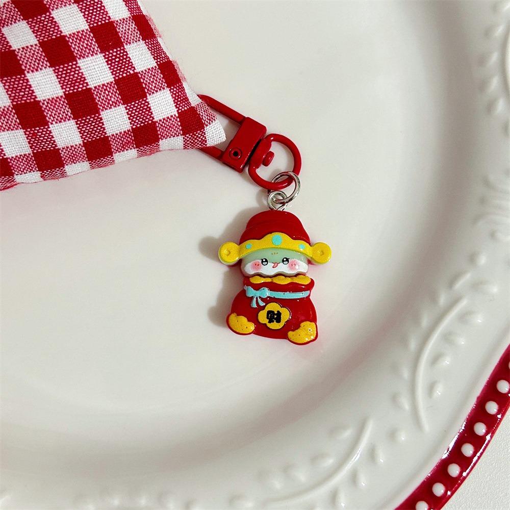 Lucky Snake Keychain God of Wealth Snake Key Ring Creative 2025 New Year Pendant  Ornament