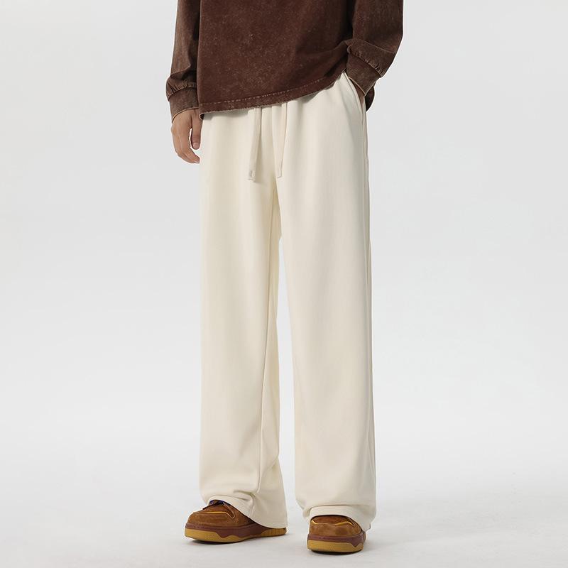 Men's Autumn Casual Fashion Loose Drape Sweatpants Straight-leg Wide-leg Sports Trousers