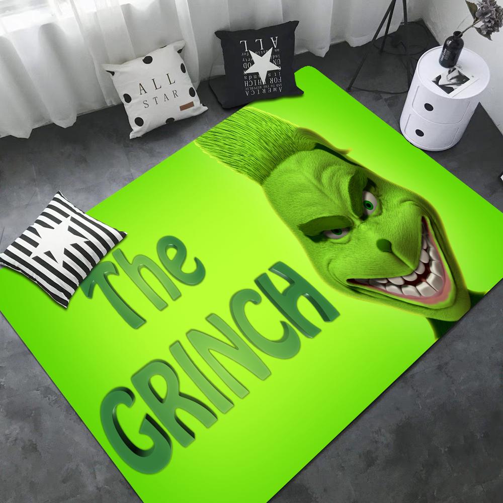 Tappetini per la stanza del cartone animato THE G-GRINCH Più economici Antiscivolo Moderno Soggiorno Balcone Stampato Tappeto di Benvenuto