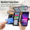 Wallet Case for Samsung Galaxy S25 S24 S23 S22 S21 S20 Ultra Zipper Pocket Purse with Wrist Strap, Stand RFID Flip Card Holder