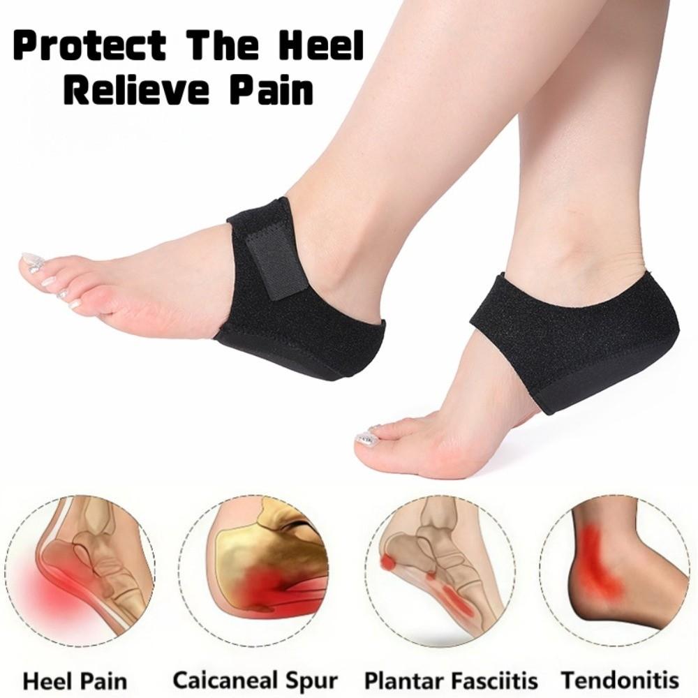 Cushioning Heel Protection Cover Washable Plantar Fasciitis Insoles Silicone Heel Protector  Travel