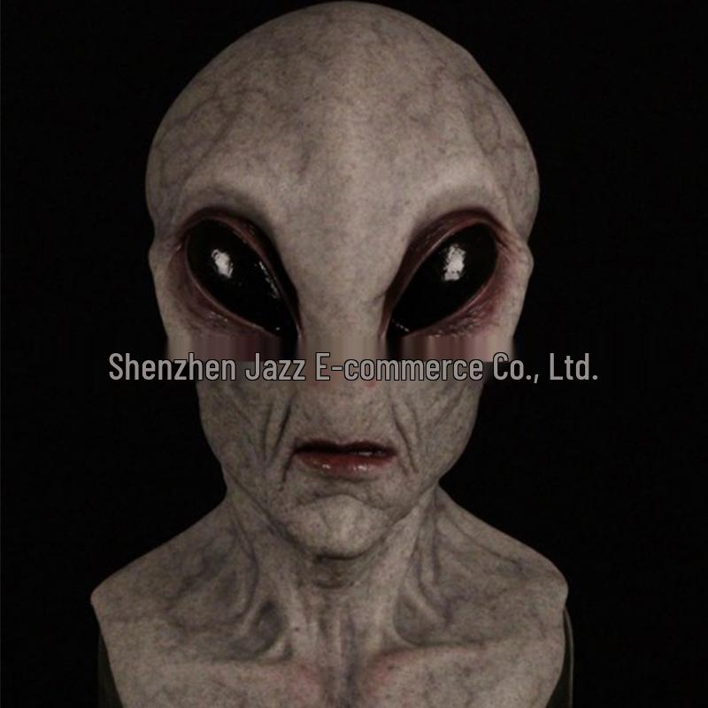 Realistic Latex Halloween Mask: Young Man with Wig