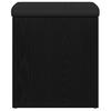 Storage Bench in Black Oak Look 42 x 42 x 45 cm