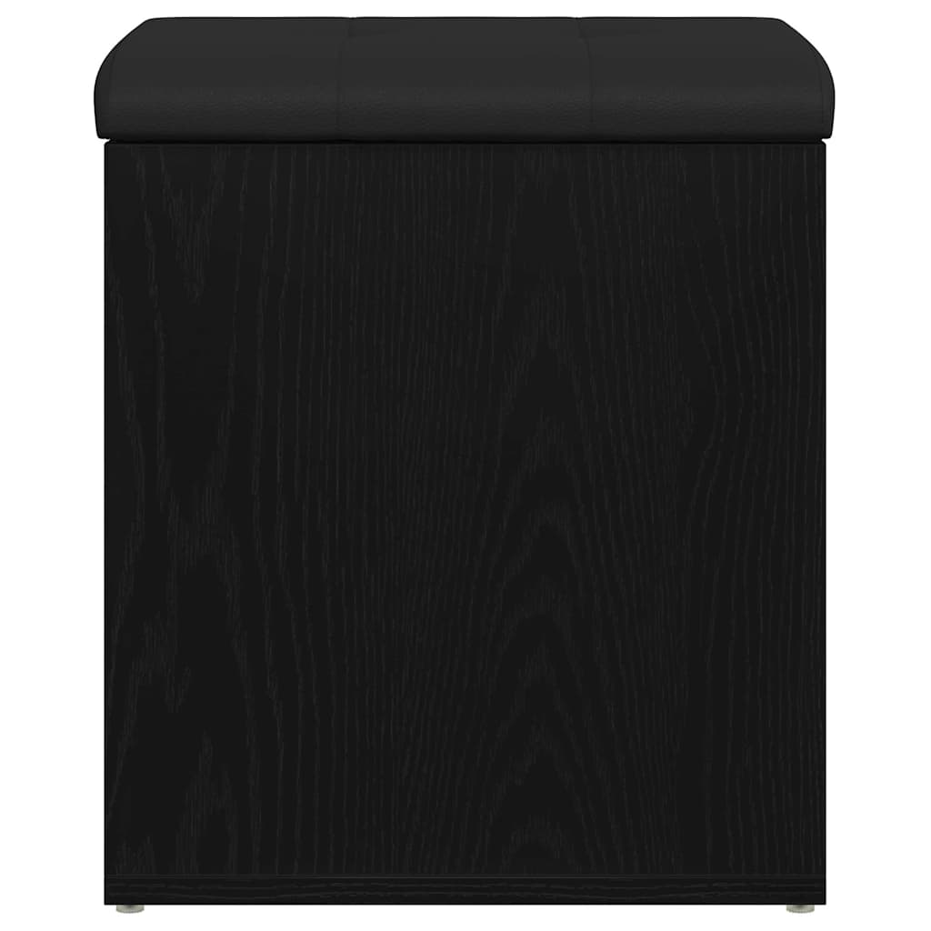 Storage Bench in Black Oak Look 42 x 42 x 45 cm