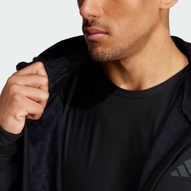 Adidas Cold.Rdy Designed For Training Full-Zip Hoodie Men Hoodies Black IN5607