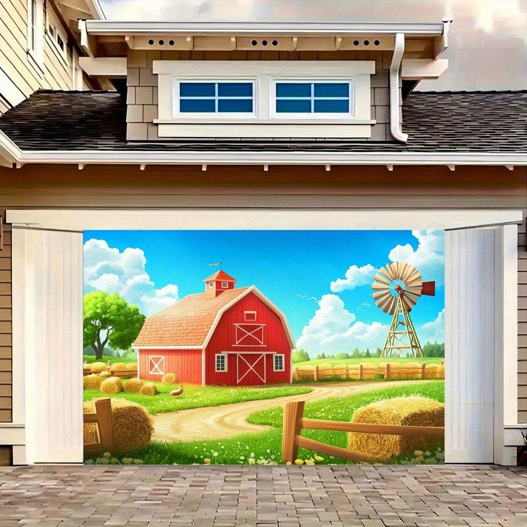 2D plane 1 background with the theme of a farm suitable for props and decorations
