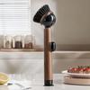 Pot Brush Ergonomic Grip Long Handle Kitchen Cleaning Brush with Built-in Detergent Dispenser Cutlery Stove Sink Cleaning Tool