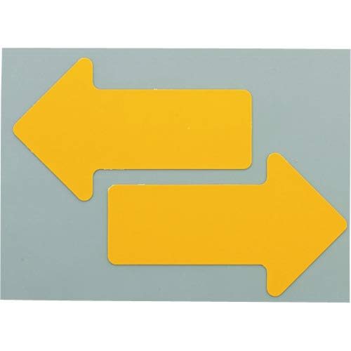 Nitoms Durable Floor Signs, Yellow Arrows, 20 Sheets, Y6045