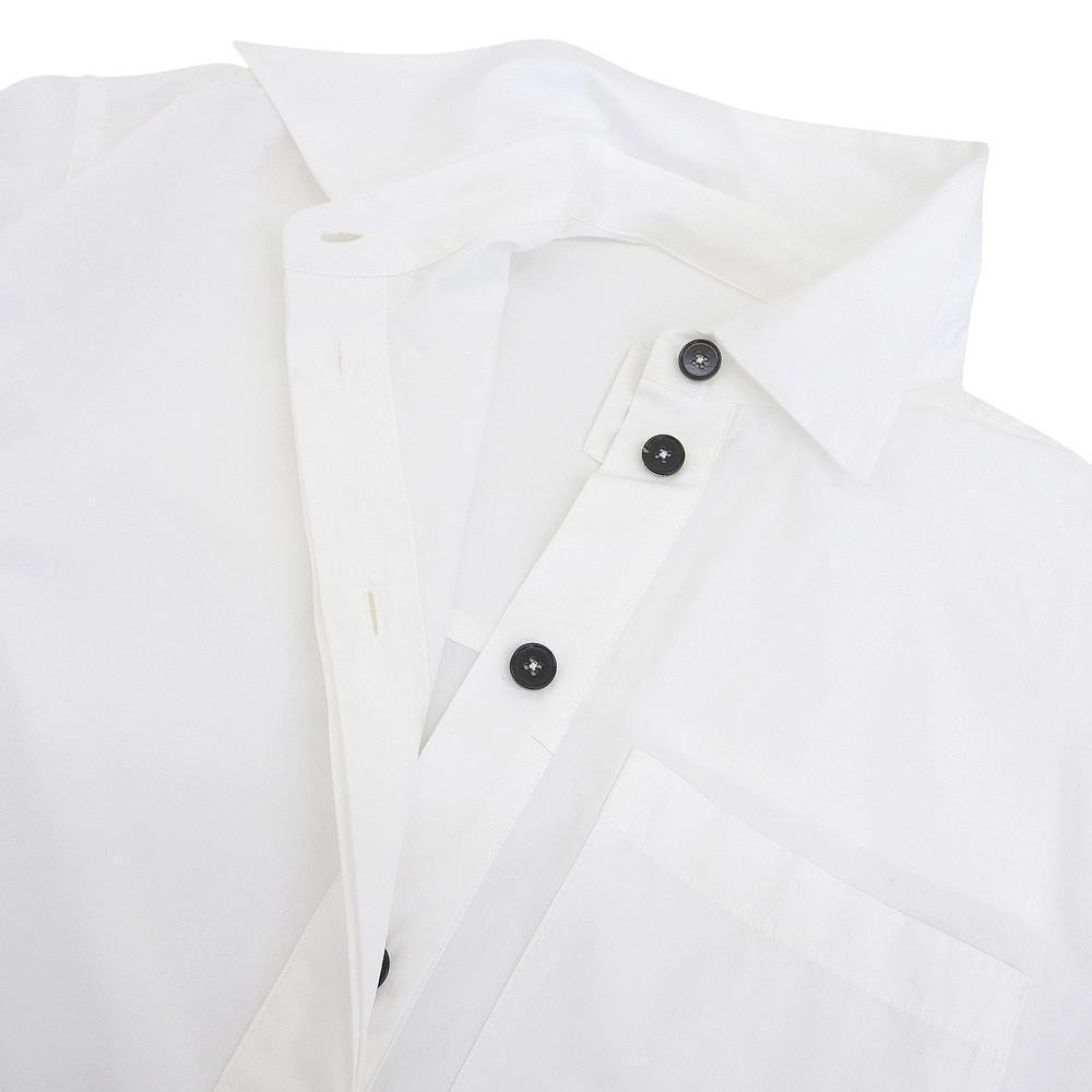 JIL SANDER+ Like new box silhouette pullover shirt top for women in white size S 24 J40DL0134 tops S whiteUsed