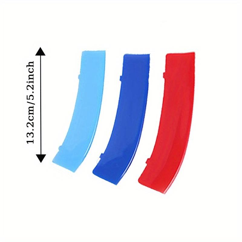 1 set 3 st M-Färg För BMW Grillinsats Lister Rand Bilgrill Trim Klämma För 3-serien F30 2013-2019