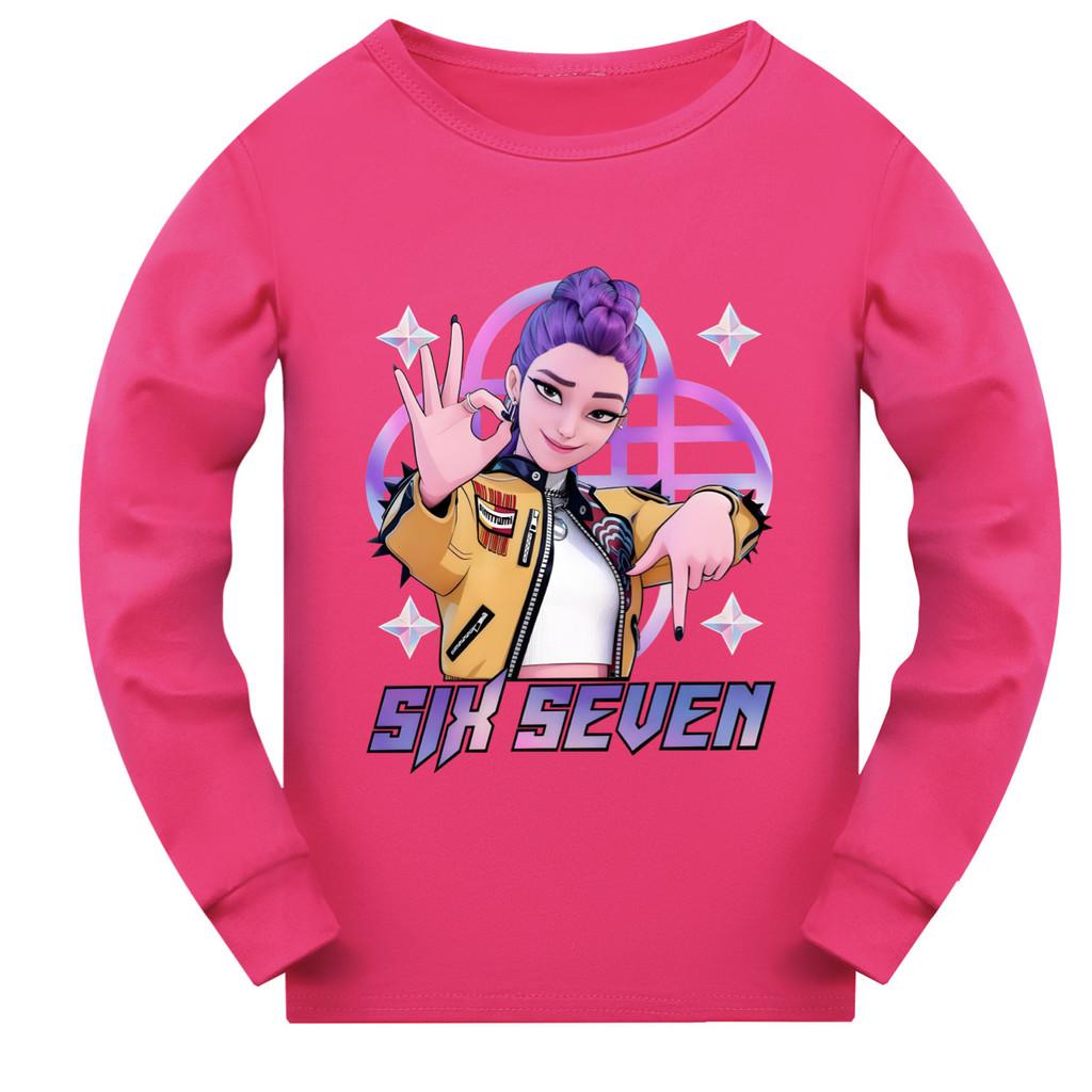 5232 Kids Girls Rumi Zoey Mira Super Star Print Long Sleeves T-Shirt
