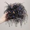 Princess Feather Flower Claw Clip: Voluminous, Lightweight, and Versatile Summer Headwear